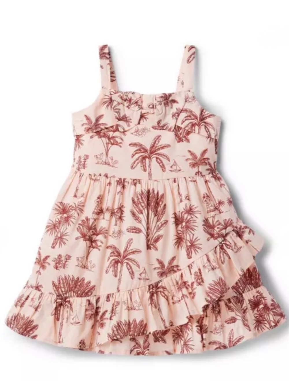 JANIE AND JACK Disney Moana Palm Toile Dress